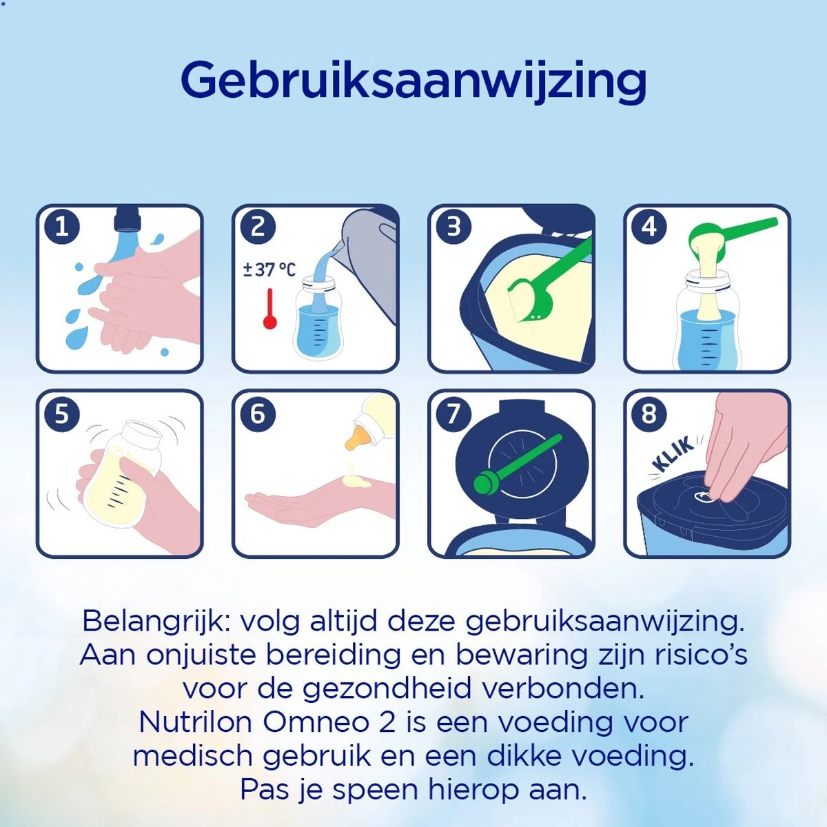 Nutrilon Omneo 2 – Flesvoeding Vanaf 6 Maanden – 800g 2 Nutrilon Omneo 2 – Flesvoeding Vanaf 6 Maanden – 800g - Afbeelding 2