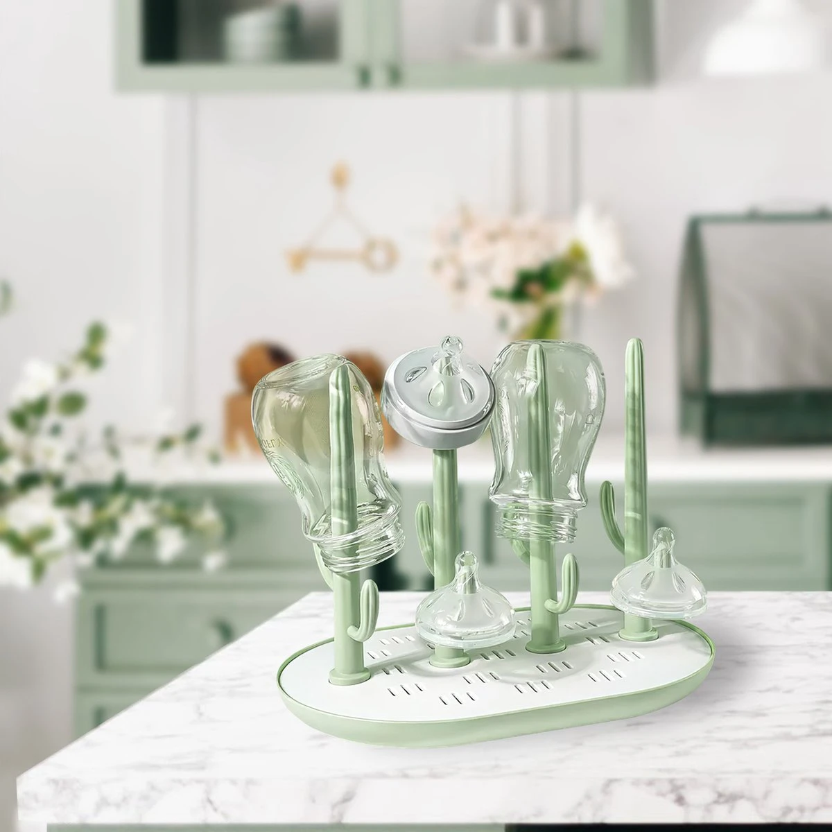 Bebaa® Flessen Droogrek Met Lekbak – Voor Baby Flessen & Flesvoedingsaccessoires 5 Bebaa® Flessen Droogrek Met Lekbak – Voor Baby Flessen & Flesvoedingsaccessoires - Afbeelding 5