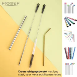 ESSIBLE Flessenborstel - Flessenrager - Schoonmaakborstel - Flessenreiniger - 5 Stuks - Kras- En BPA Vrij - Geschikt Voor Alle Oppervlakken - Zwart -Babyproducten Winkel 1200x1200 2509