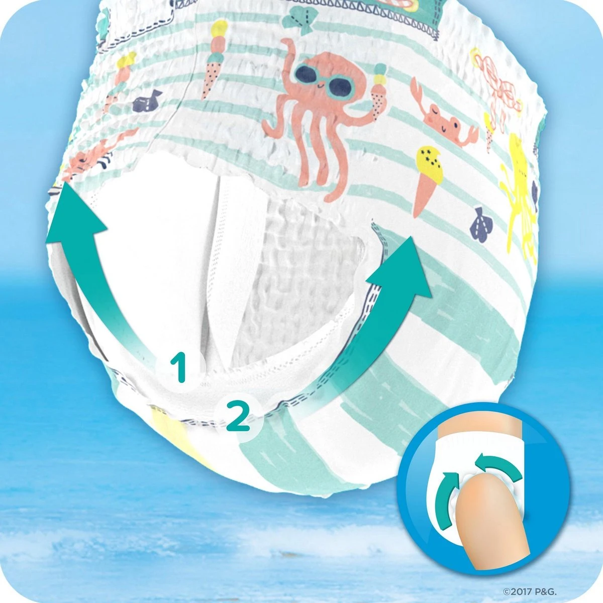 Pampers® Pampers Splashers Wegwerpbare Zwemluiers - Maat 3-4 (6-11 Kg) - 36 Stuks - Voordeelverpakking 9 Pampers® Pampers Splashers Wegwerpbare Zwemluiers - Maat 3-4 (6-11 Kg) - 36 Stuks - Voordeelverpakking - Afbeelding 9