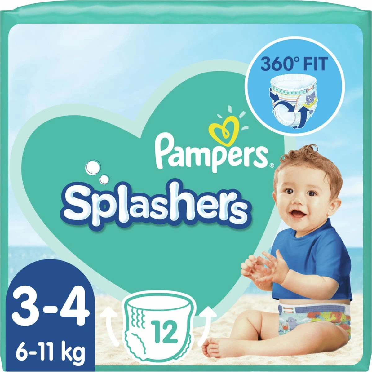 Pampers® Pampers Splashers Wegwerpbare Zwemluiers - Maat 3-4 (6-11 Kg) - 36 Stuks - Voordeelverpakking 10 Pampers® Pampers Splashers Wegwerpbare Zwemluiers - Maat 3-4 (6-11 Kg) - 36 Stuks - Voordeelverpakking - Afbeelding 10