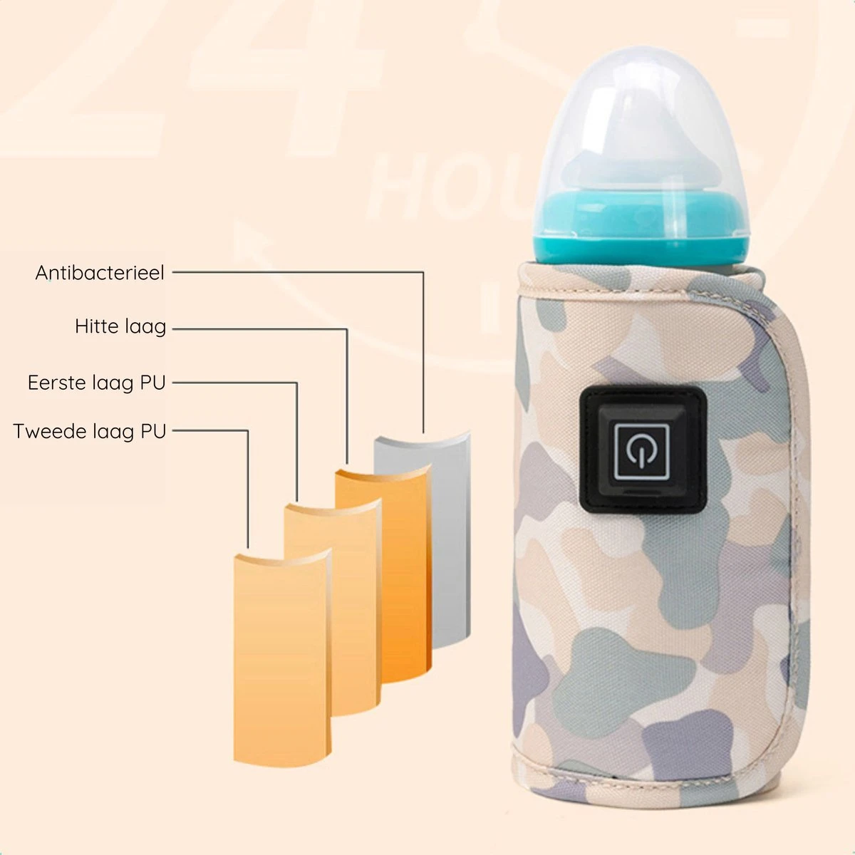Blensson - Draagbare Baby Fleswarmer Voor Onderweg - USB Melkwarmer - Babyvoeding - Baby Fles Warm Houden Voor Reizen 4 Blensson - Draagbare Baby Fleswarmer Voor Onderweg - USB Melkwarmer - Babyvoeding - Baby Fles Warm Houden Voor Reizen - Afbeelding 4