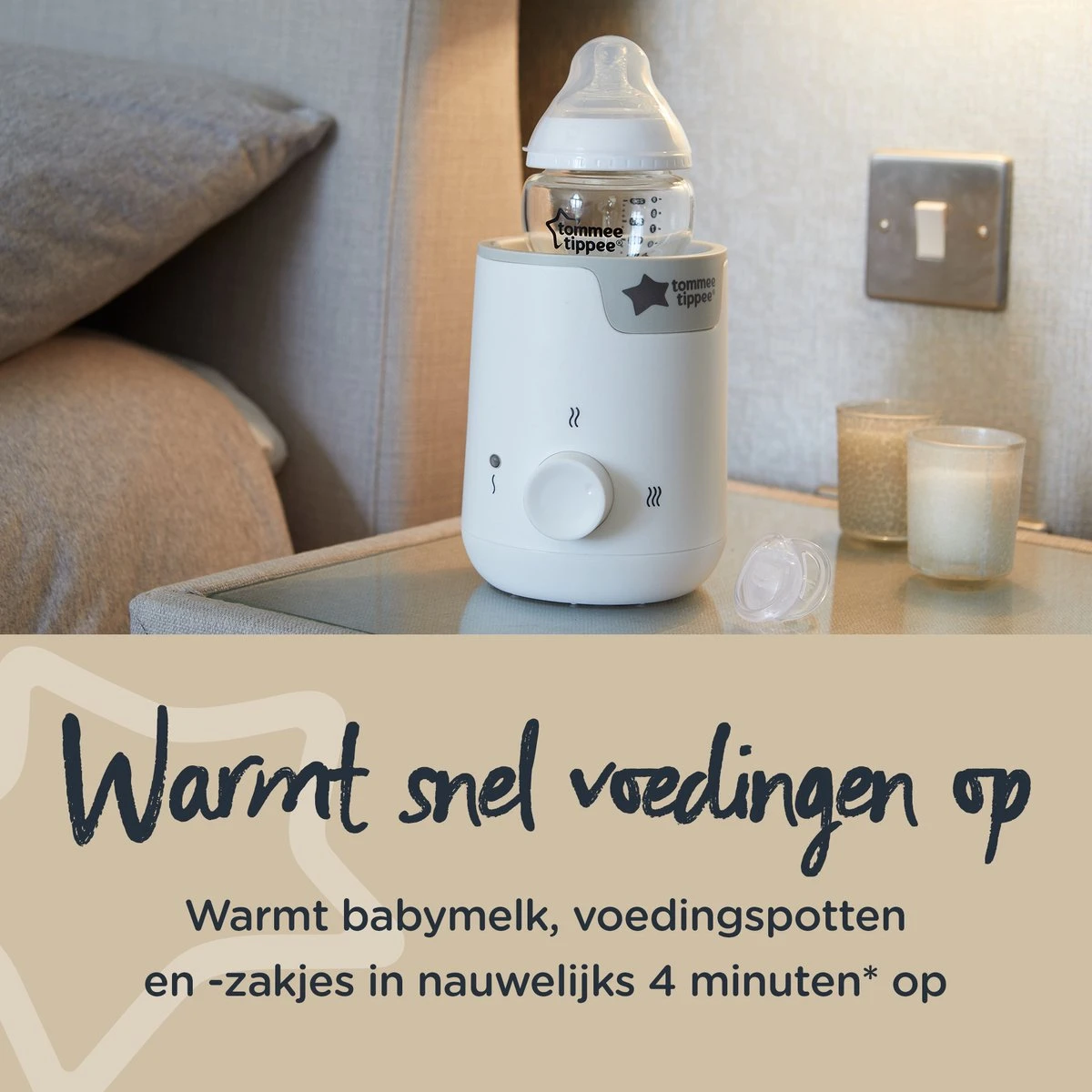 Tommee Tippee Easi Warm - Elektrische Flessen - En Voedselverwarmer - Automatische Timer - Draaiknop - Wit 3 Tommee Tippee Easi Warm - Elektrische Flessen - En Voedselverwarmer - Automatische Timer - Draaiknop - Wit - Afbeelding 3