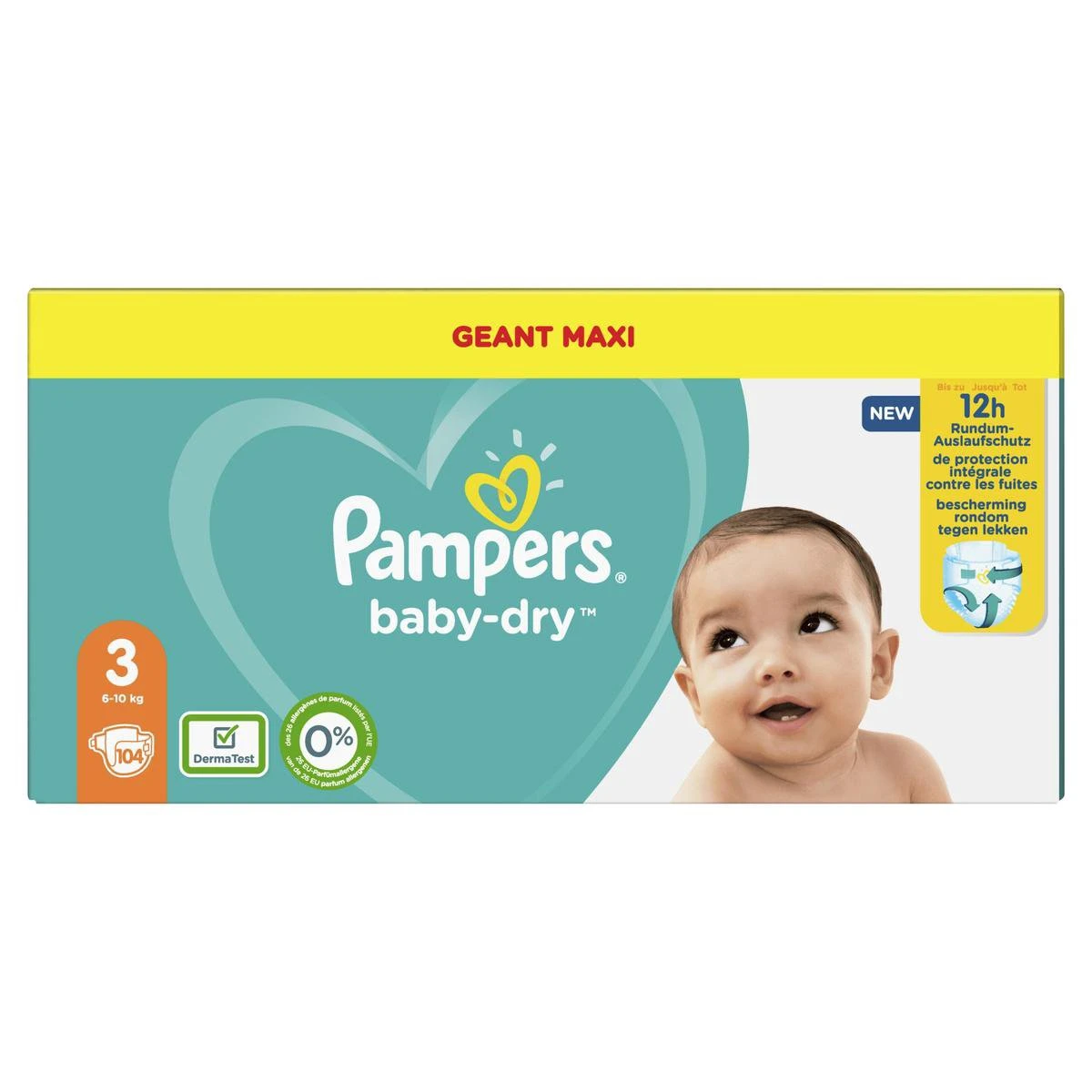 Pampers® Pampers - Baby Dry - Maat 3 - Mega Pack - 104 Luiers 13 Pampers® Pampers - Baby Dry - Maat 3 - Mega Pack - 104 Luiers - Afbeelding 13