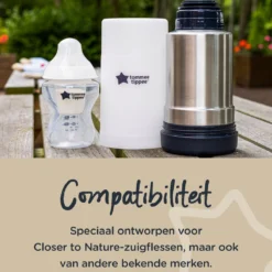 Tommee Tippee Closer To Nature - Draagbare Flessen En Voedselverwarmer - Ideaal Voor Op Reis - Thermisch Geïsoleerd - Roestvrij Staal Met Lekvrij Deksel -Babyproducten Winkel 1200x1200 2654