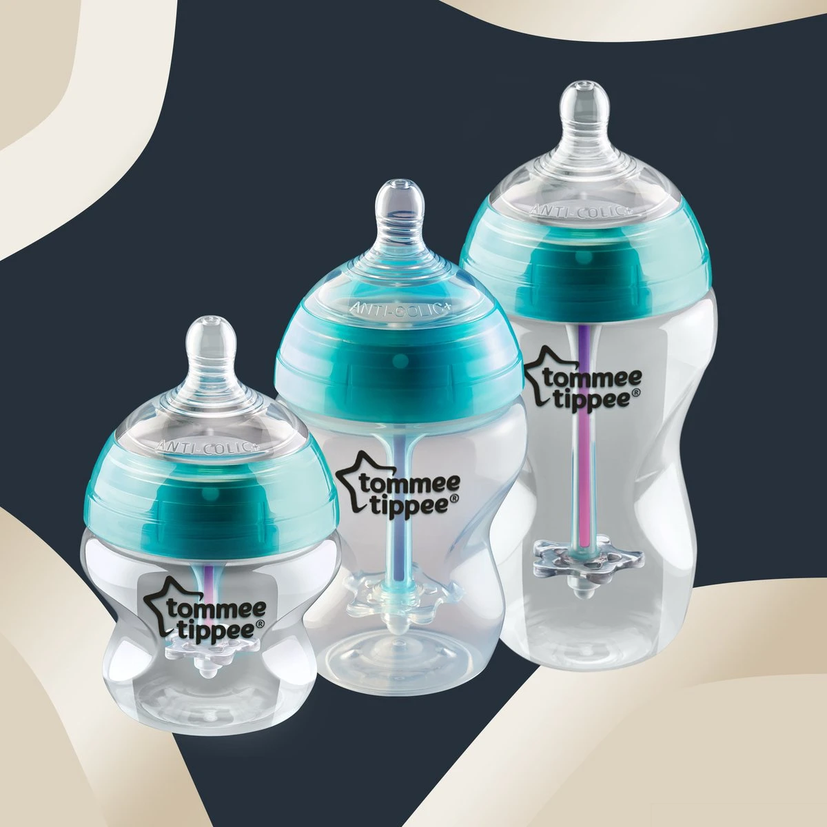 Tommee Tippee Anti-Koliek Babyflessen Startpakket Voor Pasgeborenen 3 Tommee Tippee Anti-Koliek Babyflessen Startpakket Voor Pasgeborenen - Afbeelding 3