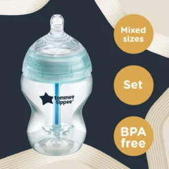 Tommee Tippee Anti-Koliek Babyflessen Startpakket Voor Pasgeborenen 12 Tommee Tippee Anti-Koliek Babyflessen Startpakket Voor Pasgeborenen -Babyproducten Winkel 1200x1200 2754