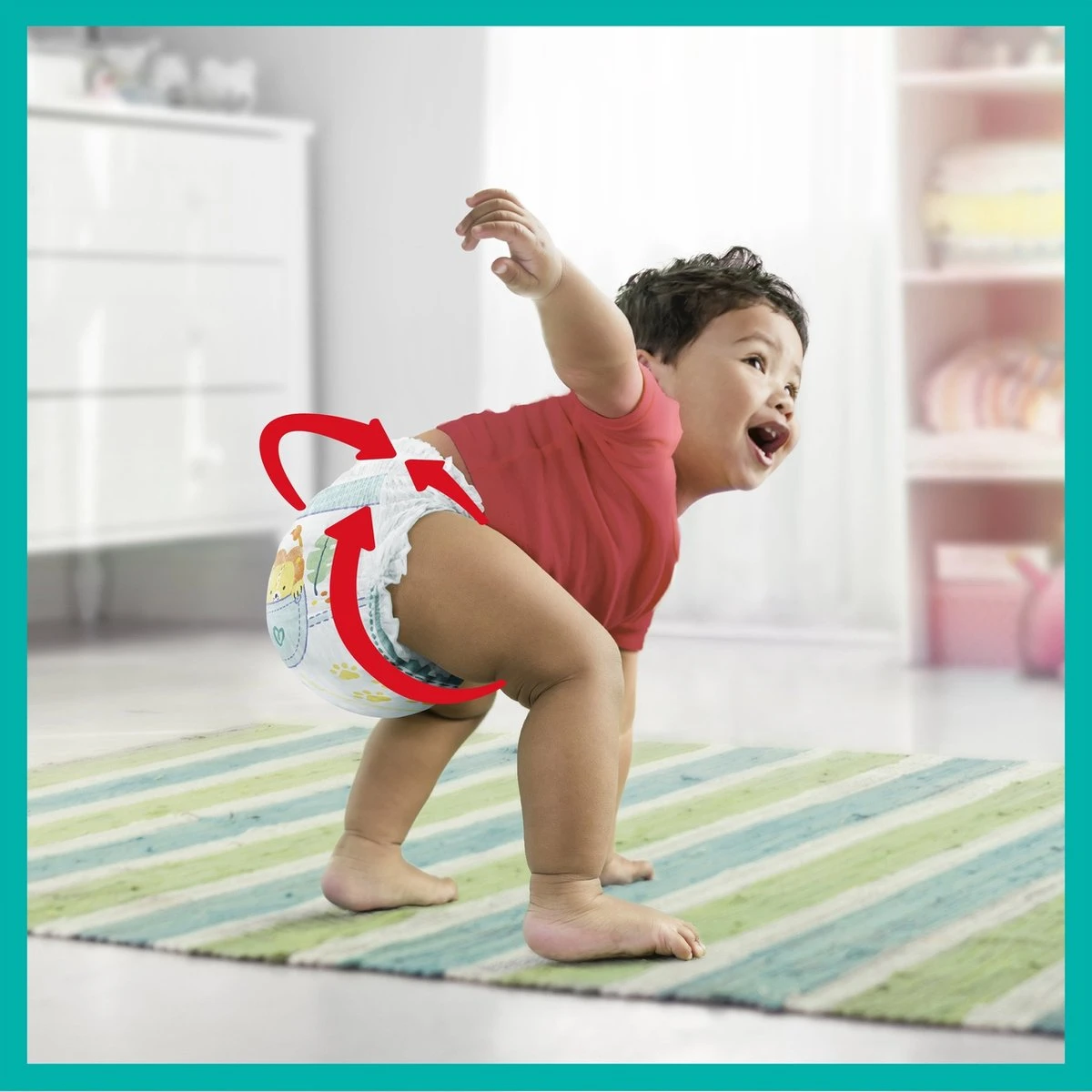 Pampers® Pampers - Baby Dry Pants - Maat 4 - Mega Pack - 84 Luierbroekjes 8 Pampers® Pampers - Baby Dry Pants - Maat 4 - Mega Pack - 84 Luierbroekjes - Afbeelding 8