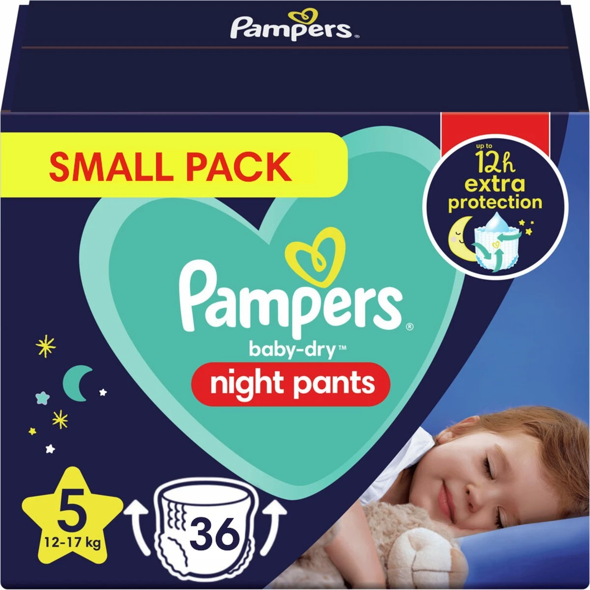 Pampers® Pampers - Night Pants - Maat 5 - Small Pack - 36 Luierbroekjes 1 Pampers® Pampers - Night Pants - Maat 5 - Small Pack - 36 Luierbroekjes