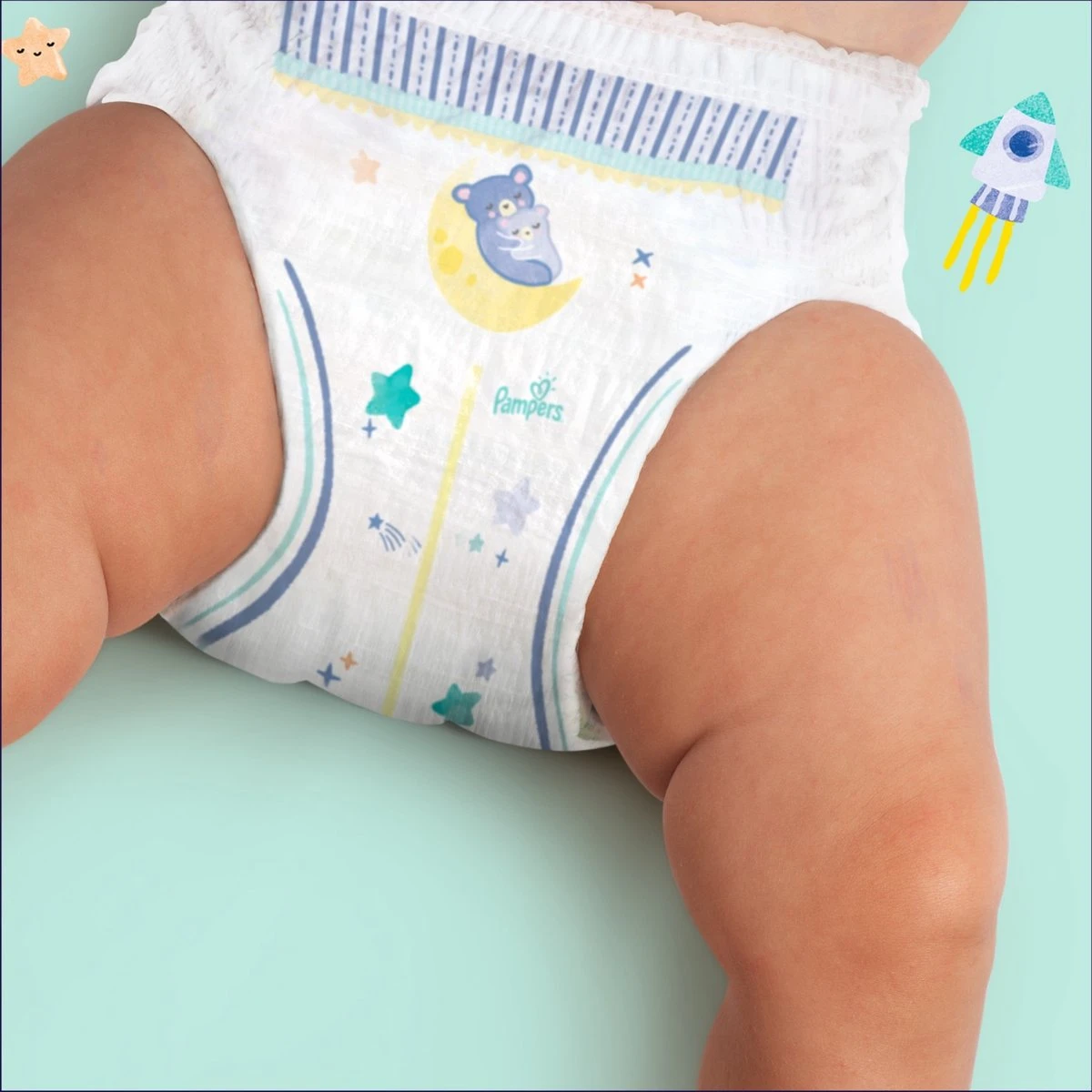 Pampers® Pampers - Night Pants - Maat 4 - Mega Pack - 80 Luierbroekjes 6 Pampers® Pampers - Night Pants - Maat 4 - Mega Pack - 80 Luierbroekjes - Afbeelding 6