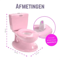 Casteleyn - Toilet Trainer - WC Potje - Plaspotje - Kinder Toilet - Met Geluid - Tot 21KG - Roze 22 Casteleyn - Toilet Trainer - WC Potje - Plaspotje - Kinder Toilet - Met Geluid - Tot 21KG - Roze -Babyproducten Winkel 1200x1200 392