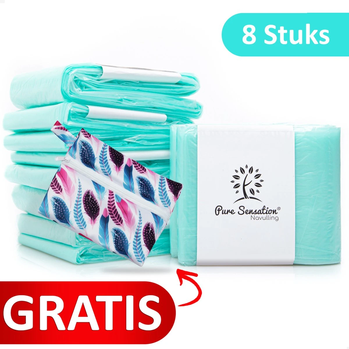 Pure Sensation® Luieremmer Navulling - 8 Stuks - Geschikt Voor Korbell - Inclusief Extra Luier Etui- Navullingen 15/16 Liter - Luieremmer Zakken - Luieremmernavullingen - Luieremmers - Korbell Luieremmer – Luierzakjes Wegwerp - Korbell Navulling 1 Pure Sensation® Luieremmer Navulling - 8 Stuks - Geschikt Voor Korbell - Inclusief Extra Luier Etui- Navullingen 15/16 Liter - Luieremmer Zakken - Luieremmernavullingen - Luieremmers - Korbell Luieremmer – Luierzakjes Wegwerp - Korbell Navulling