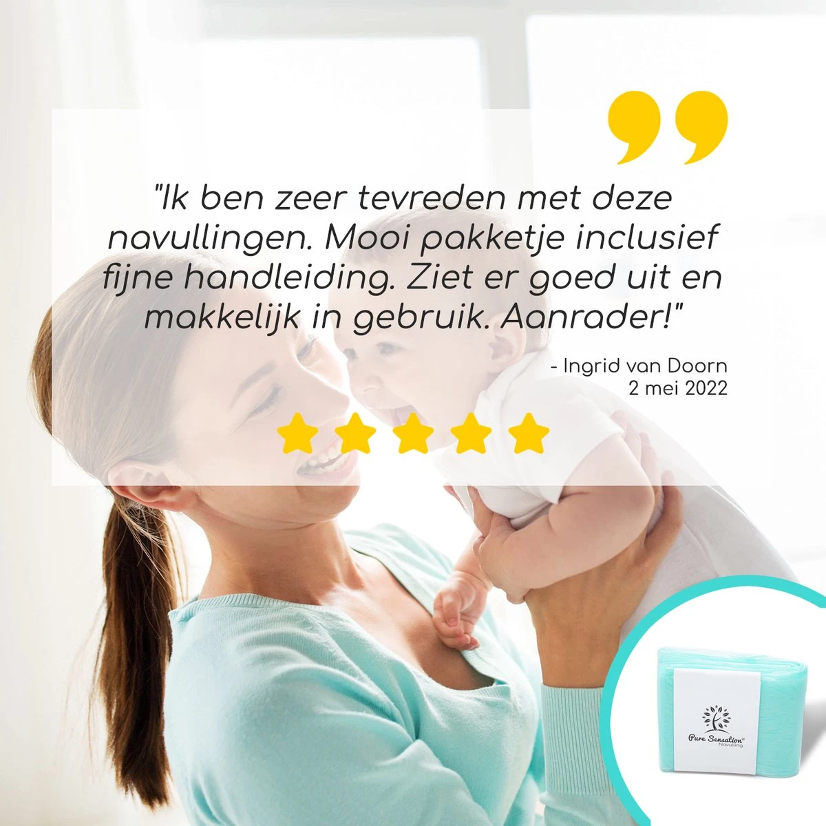 Pure Sensation® Luieremmer Navulling - 5 Stuks - Geschikt Voor Korbell - Inclusief Extra Luier Etui - Navullingen 15/16 Liter - Luieremmer Zakken - Luieremmernavullingen - Luieremmers - Korbell Luieremmer – Luierzakjes Wegwerp - Korbell Navulling 10 Pure Sensation® Luieremmer Navulling - 5 Stuks - Geschikt Voor Korbell - Inclusief Extra Luier Etui - Navullingen 15/16 Liter - Luieremmer Zakken - Luieremmernavullingen - Luieremmers - Korbell Luieremmer – Luierzakjes Wegwerp - Korbell Navulling - Afbeelding 10