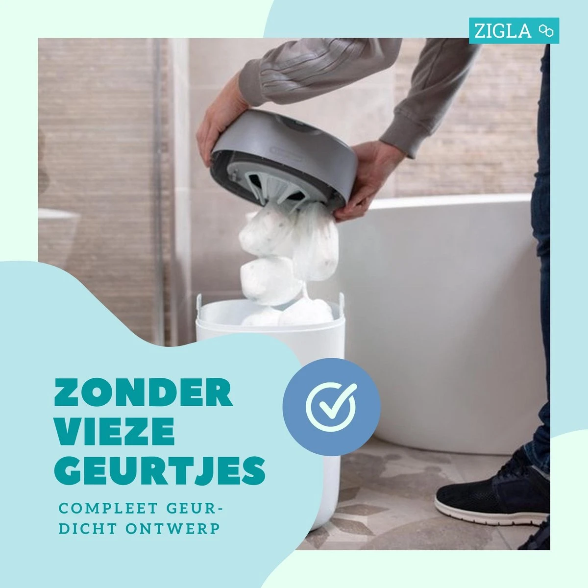 Zigla – 3x Luieremmer Navulling – Navulcassette - Geschikt Voor Tommee Tippee Sangenic Tec 8 Zigla – 3x Luieremmer Navulling – Navulcassette - Geschikt Voor Tommee Tippee Sangenic Tec - Afbeelding 8