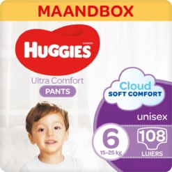 Huggies Luierbroekjes - Maat 6 (15 Tot 25 Kg) - Ultra Comfort - Unisex - 216 Stuks (8x27)- Maandbox -Babyproducten Winkel 1200x1200 52