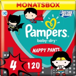 Pampers® Pampers - Baby Dry Pants - Maat 4 - 9-15 Kg - Maandbox - 120 Luiers - Limited Edition