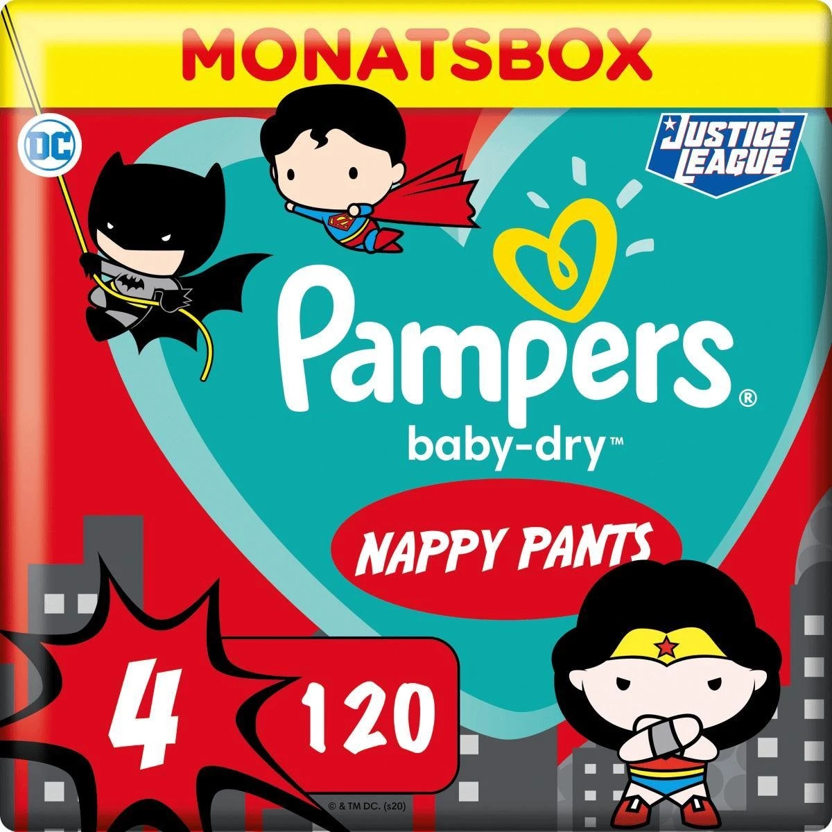 Pampers® Pampers - Baby Dry Pants - Maat 4 - 9-15 Kg - Maandbox - 120 Luiers - Limited Edition 1 Pampers® Pampers - Baby Dry Pants - Maat 4 - 9-15 Kg - Maandbox - 120 Luiers - Limited Edition