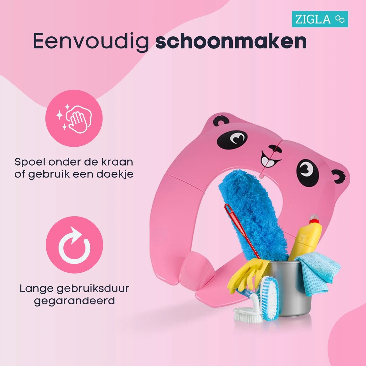 Zigla - WC Verkleiner - Kinder WC Bril - Opvouwbaar - Licht Ontwerp - Hygiënisch Voor Onderweg - WC Bril Voor Zindelijkheidstraining - Makkelijk Mee Te Nemen - Gratis Tasje Bijgeleverd - 3 Zigla - WC Verkleiner - Kinder WC Bril - Opvouwbaar - Licht Ontwerp - Hygiënisch Voor Onderweg - WC Bril Voor Zindelijkheidstraining - Makkelijk Mee Te Nemen - Gratis Tasje Bijgeleverd - - Afbeelding 3