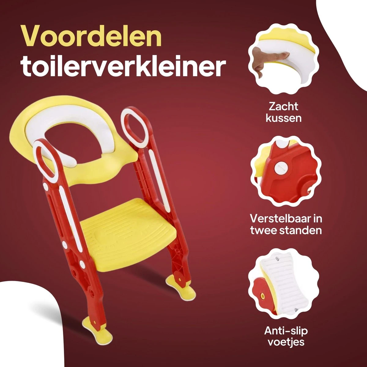 Merkloos Wc Verkleiner Met Trapje - Wc Verkleiner - Toilettrainer - Toiletverkleiner - 2 Tot 7 Jaar 2 Merkloos Wc Verkleiner Met Trapje - Wc Verkleiner - Toilettrainer - Toiletverkleiner - 2 Tot 7 Jaar - Afbeelding 2