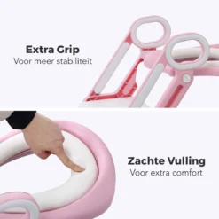 LifeGoods WC Verkleiner Met Trapje - Trainer Met Opstapje - 2 Tot 7 Jaar - Roze/Wit -Babyproducten Winkel 1200x1200 698