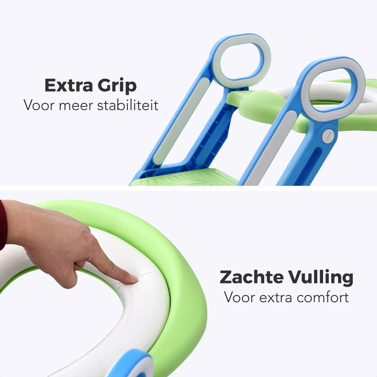 LifeGoods WC Verkleiner Met Trapje - Trainer Met Opstapje - 2 Tot 7 Jaar - Groen/Blauw 4 LifeGoods WC Verkleiner Met Trapje - Trainer Met Opstapje - 2 Tot 7 Jaar - Groen/Blauw - Afbeelding 4