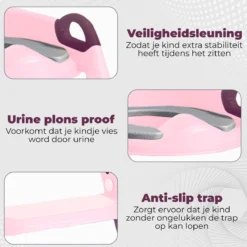 WC Verkleiner Met Trapje - Inclusief Handvaten - Opvouwbaar - 2 Tot 7 Jaar - Roze - Paars 13 WC Verkleiner Met Trapje - Inclusief Handvaten - Opvouwbaar - 2 Tot 7 Jaar - Roze - Paars -Babyproducten Winkel 1200x1200 740