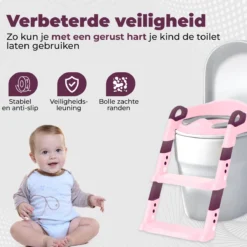 WC Verkleiner Met Trapje - Inclusief Handvaten - Opvouwbaar - 2 Tot 7 Jaar - Roze - Paars 19 WC Verkleiner Met Trapje - Inclusief Handvaten - Opvouwbaar - 2 Tot 7 Jaar - Roze - Paars -Babyproducten Winkel 1200x1200 744
