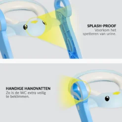 Buxibo Kinder WC Met Opstapje - WC Bril Kind - Kinderzitting WC - Toilet Verkleiner - Toilettrainer - Blauw -Babyproducten Winkel 1200x1200 747