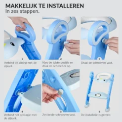 Buxibo Kinder WC Met Opstapje - WC Bril Kind - Kinderzitting WC - Toilet Verkleiner - Toilettrainer - Blauw -Babyproducten Winkel 1200x1200 748