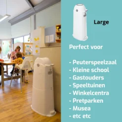 Luieremmer Large Zilver - Groot - Zonder Navulling - Geschikt Voor Pampers En Huggies - Stoma 26 Luieremmer Large Zilver - Groot - Zonder Navulling - Geschikt Voor Pampers En Huggies - Stoma -Babyproducten Winkel 1200x1200 766