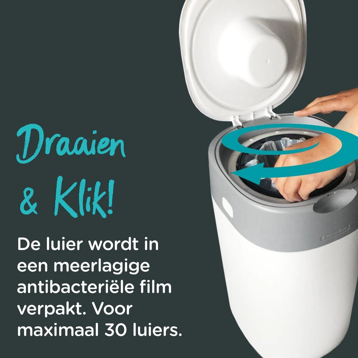 Tommee Tippee Twist & Click Tub Pink 17 Tommee Tippee Twist & Click Tub Pink - Afbeelding 17