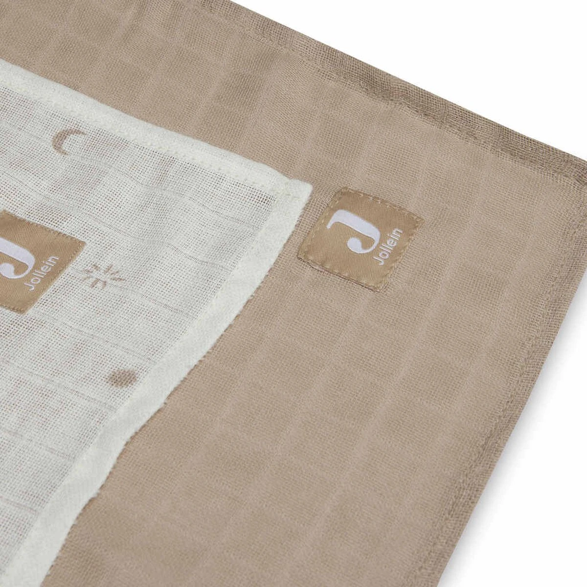 Jollein Hydrofiele Doek Large 115x115cm Stargaze - Biscuit - 2 Stuks 14 Jollein Hydrofiele Doek Large 115x115cm Stargaze - Biscuit - 2 Stuks - Afbeelding 14