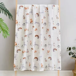 Hydrofiele Doek XL - 120x120 Cm - Inbakerdoek - Forest Animals - Swaddle Doek Groot - Hydrofiele Luier -Babyproducten Winkel 1200x1200 847