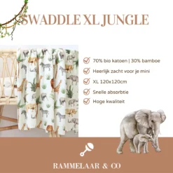 Hydrofiele Doeken - Hydrofiele Doek XL - Jungle - Hydrofiel - Safari - 120x120cm - Hydrofiel - Swaddle - Hydrofiele Luier -XL - Bamboe - Hydrofieldoek - Hydrofiele Doek Giraffe - Emmailloter - Kraamcadeau -Babyproducten Winkel 1200x1200 863