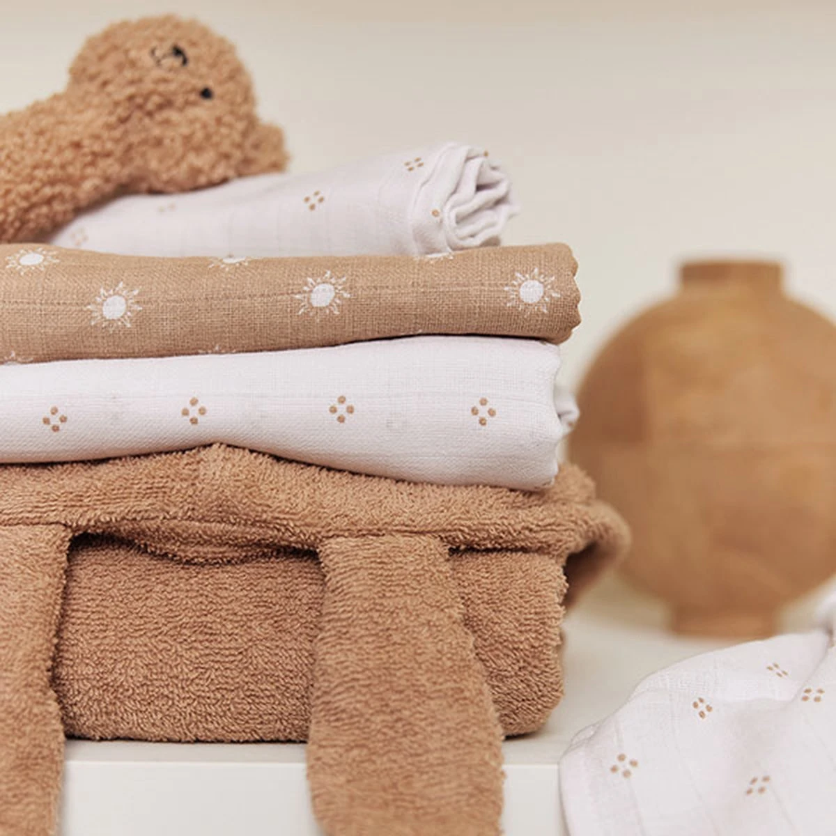 Jollein Hydrofiele Doek Large 115x115cm Teddy Bear- 2 Stuks 9 Jollein Hydrofiele Doek Large 115x115cm Teddy Bear- 2 Stuks - Afbeelding 9