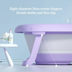 K IKIDO Babybadje - Opvouwbaar Bad Baby - Inclusief Badkussen - Peuterbadje - Blauw -Babyproducten Winkel 1200x1200 904