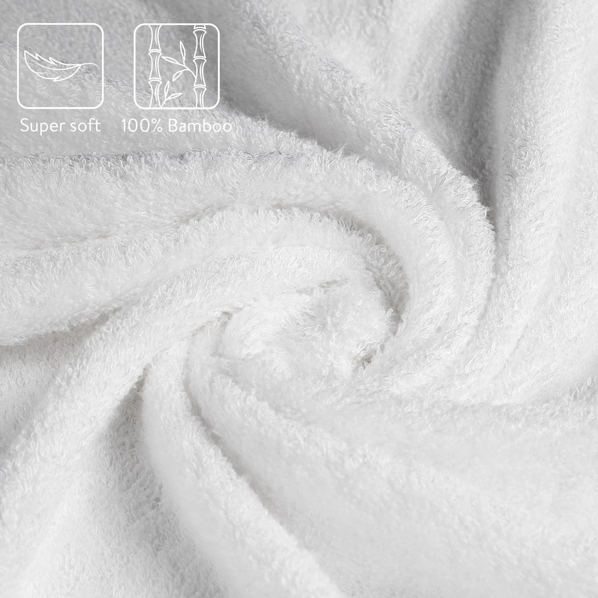 Navaris Badcape Met Capuchon Voor Baby - Set Met Badcape En Washandje - 100% Bamboe - Voor Baby's Van 0-12 Maanden - Oeko-tex Gecertificeerd - Schaap 3 Navaris Badcape Met Capuchon Voor Baby - Set Met Badcape En Washandje - 100% Bamboe - Voor Baby's Van 0-12 Maanden - Oeko-tex Gecertificeerd - Schaap - Afbeelding 3