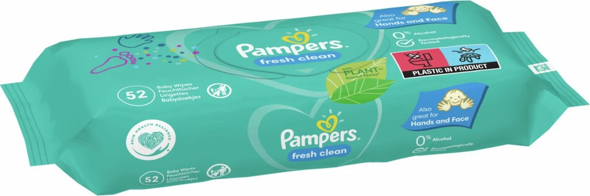 Pampers® Pampers Fresh Clean Billendoekjes - 12 X 52 Doekjes 2 Pampers® Pampers Fresh Clean Billendoekjes - 12 X 52 Doekjes - Afbeelding 2