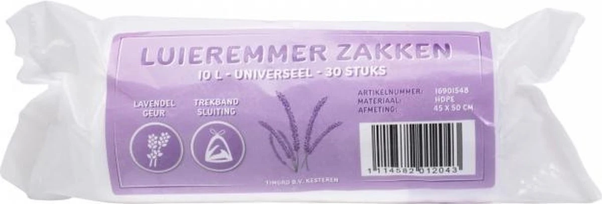 Puck Luieremmer Zakken Lavendel 30 Stuks 1 Puck Luieremmer Zakken Lavendel 30 Stuks