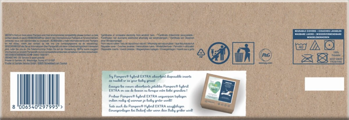 Pampers® Pampers Harmonie Hybrid - Startpakket - Wasbare Luiers Voor Baby’s 2 Pampers® Pampers Harmonie Hybrid - Startpakket - Wasbare Luiers Voor Baby’s - Afbeelding 2