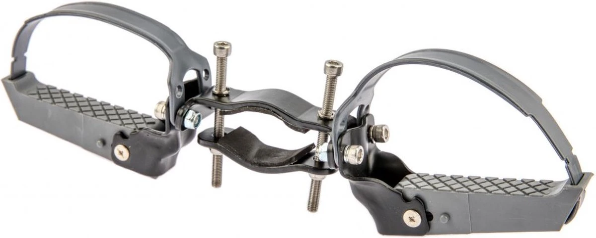 Zadel Op Buis Mirage Jantje Inclusief Voetsteunen Universeel - Zwart 4 Zadel Op Buis Mirage Jantje Inclusief Voetsteunen Universeel - Zwart - Afbeelding 4