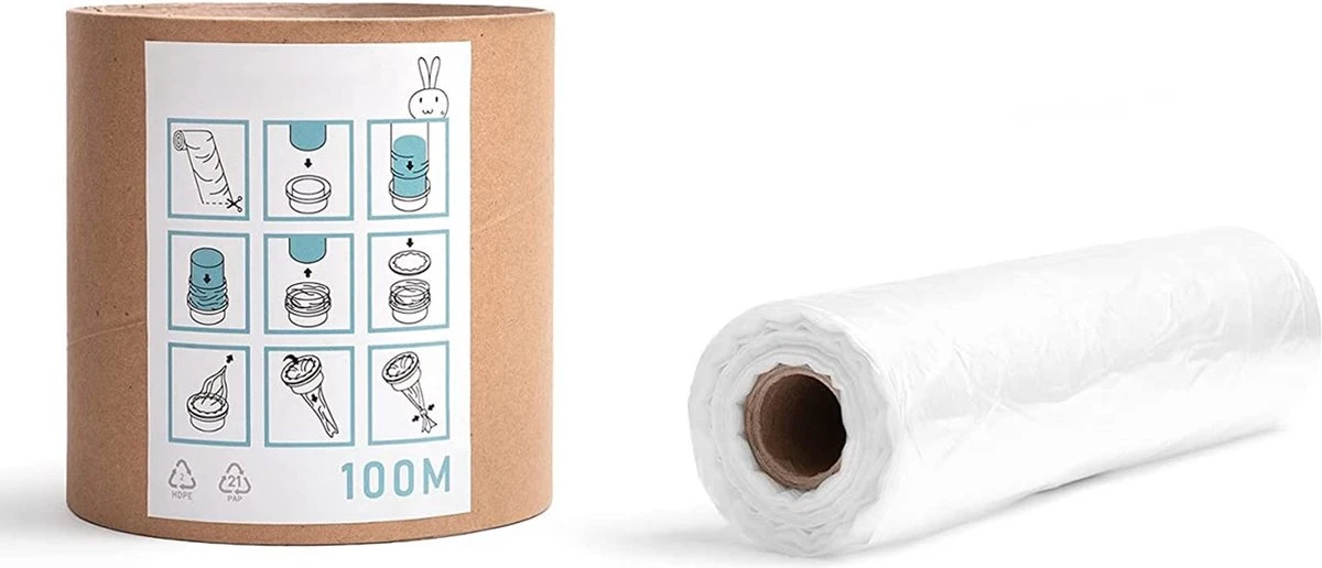 Wonix® - Luieremmers Navulling - Voor 8 Tommee Tippee Twist & Click, 10 Korbel, 14 Angelcare En Meer - 100m 4 Wonix® - Luieremmers Navulling - Voor 8 Tommee Tippee Twist & Click, 10 Korbel, 14 Angelcare En Meer - 100m - Afbeelding 4