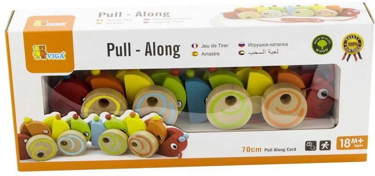 Viga Toys - Trekdier - Rups 5 Viga Toys - Trekdier - Rups - Afbeelding 5