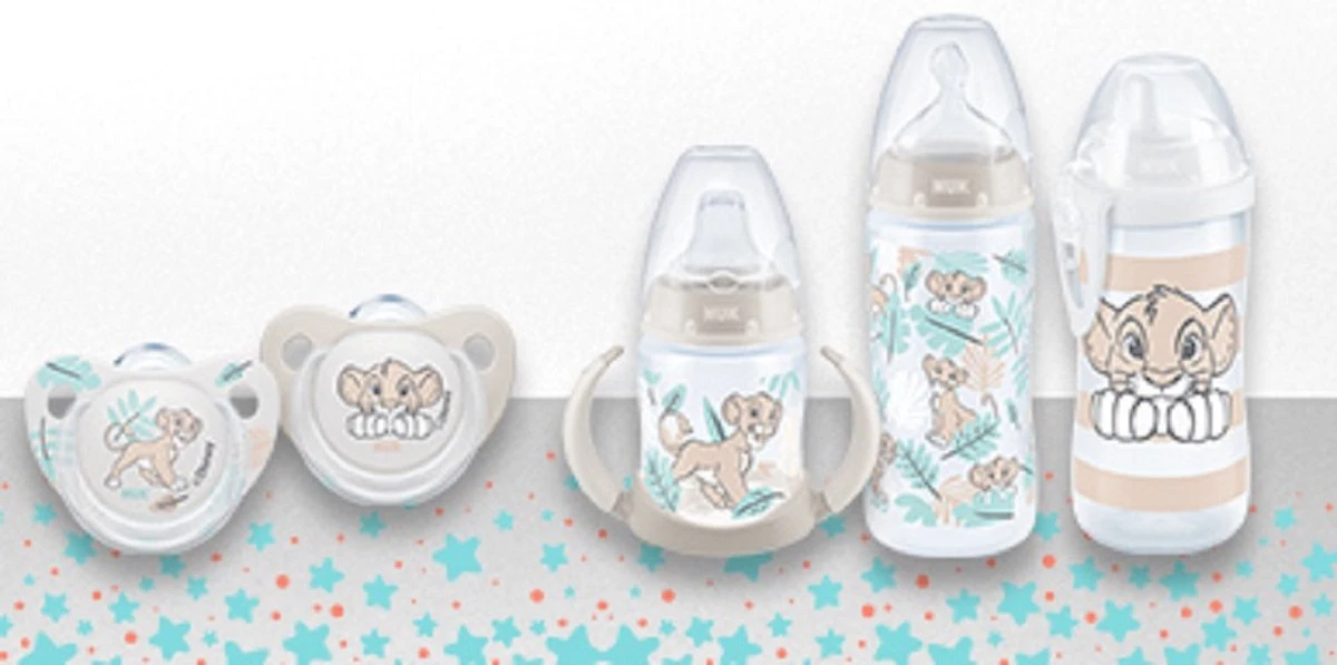 NUK | Disney | First Choice+ | Babyfles | 6-18 Maanden | Maat M | Temperatuurcontrole | Anti-kolische Ventilatie | 300 Ml | BPA-vrij | Siliconen Teat | Leeuw King 6-18 Maanden 5 NUK | Disney | First Choice+ | Babyfles | 6-18 Maanden | Maat M | Temperatuurcontrole | Anti-kolische Ventilatie | 300 Ml | BPA-vrij | Siliconen Teat | Leeuw King 6-18 Maanden - Afbeelding 5
