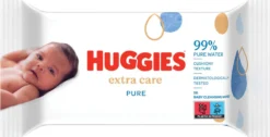 Huggies Billendoekjes - Baby Wipes - Pure Extra Care - 99% Water 56 Doekjes -Babyproducten Winkel 1200x612