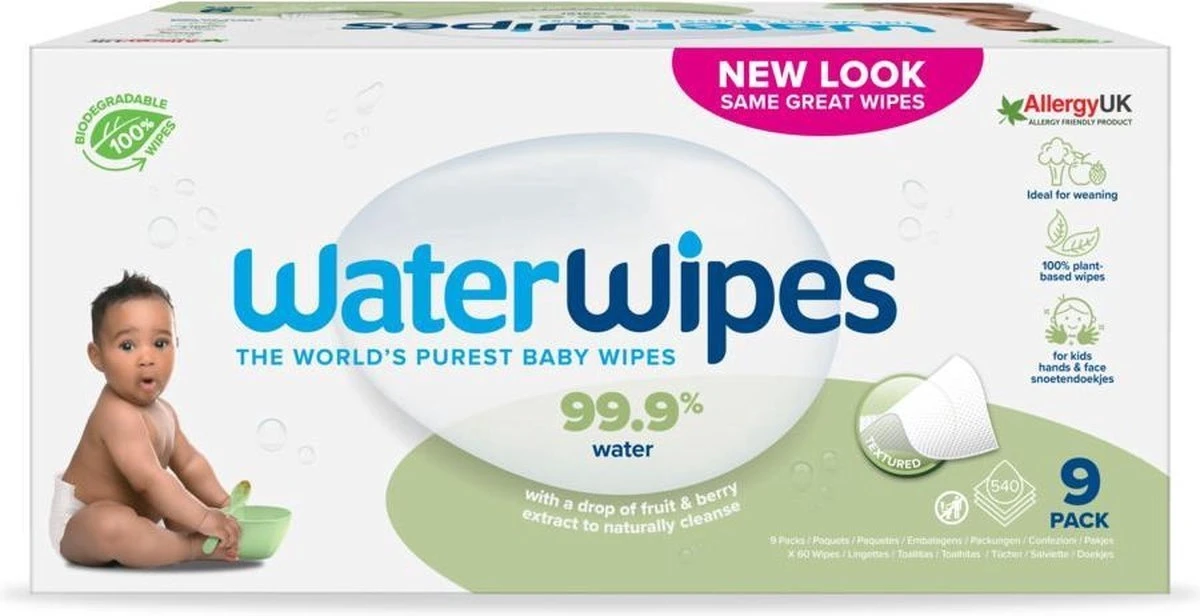 WaterWipes Snoetendoekjes 540 Doekjes 9 WaterWipes Snoetendoekjes 540 Doekjes - Afbeelding 9