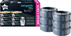 Tommee Tippee Sangenic Tec Luieremmer Navulling Cassettes - 6 Stuks - Universeel