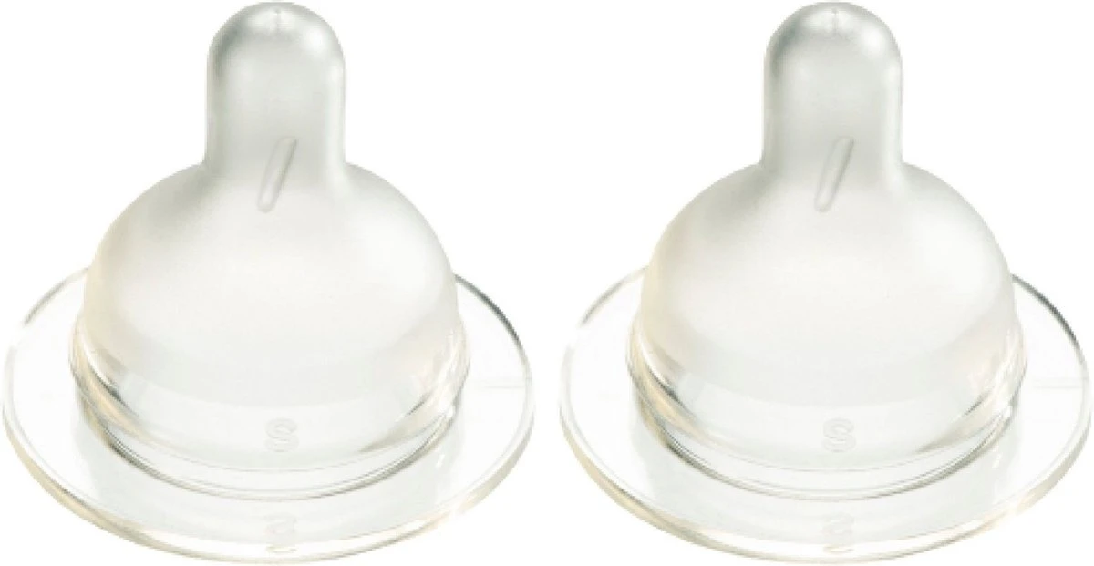 Difrax Flessenspeen Wide Voor Brede Babyflessen - Maat Small - 2 Stuks 1 Difrax Flessenspeen Wide Voor Brede Babyflessen - Maat Small - 2 Stuks