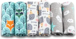 Flanellen Luiers - 80 X 80cm - 6 Pack - Flanellen Doeken Van Flanel Katoen - Mint - Fensilo -Babyproducten Winkel 1200x625