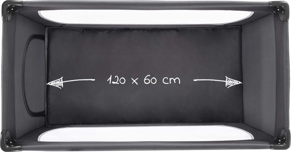 Hauck Dream N Play Plus Campingbedje Set - Met Matras En Muggennet - Grijs 3 Hauck Dream N Play Plus Campingbedje Set - Met Matras En Muggennet - Grijs - Afbeelding 3